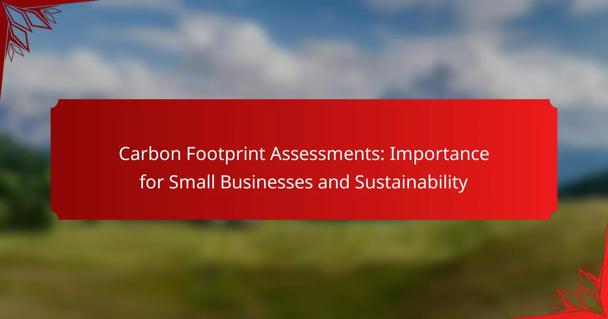Carbon Footprint Assessments: Importance for Small Businesses and Sustainability